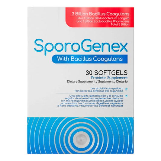 Sporogenex Probióticos 30 softgels - Healthy America