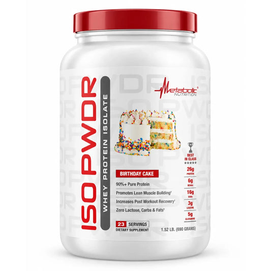 ISO PWDR BIRTHADAY CAKE 1.52 LB / 23 SERV - METABOLIC NUTRITION