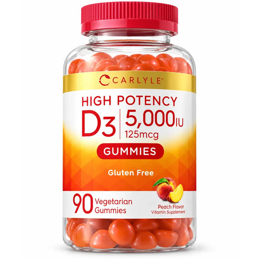 D3 5,000 IU 125 MCG 90 VEGETARIAN GUMMIES CARLYLE