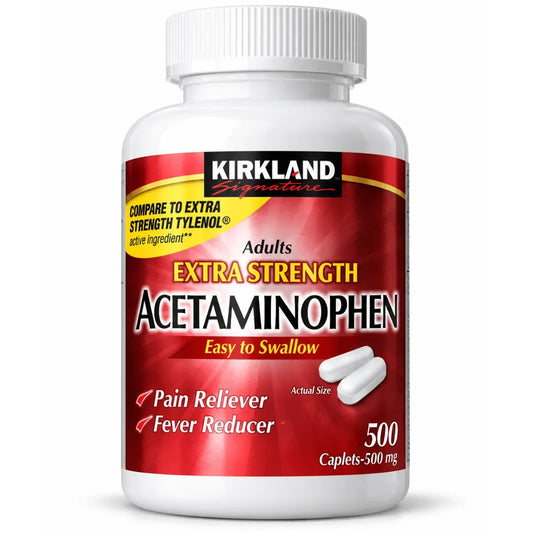 KIRKLAND ACETAMINOPHEN 500 MG EXTRA STRENGTH 500 CAPLETS PACK