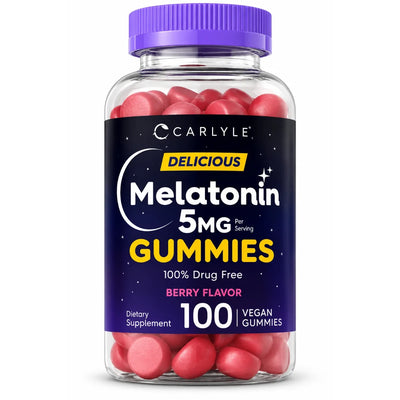 Melatonina 5 mg x 100 gomas Carlyle