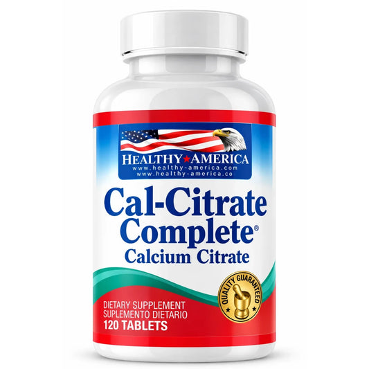 CAL-CITRATE COMPLETE™ 120 TABLETAS CALCIUM CITRATE MALATE VITAMIN D3 MAGNESIUM PLUS ZINC - HEALTHY AMERICA
