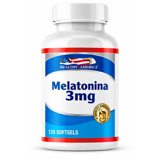MELATONINA 3 MG 120 SOFTGELS - HEALTHY AMERICA