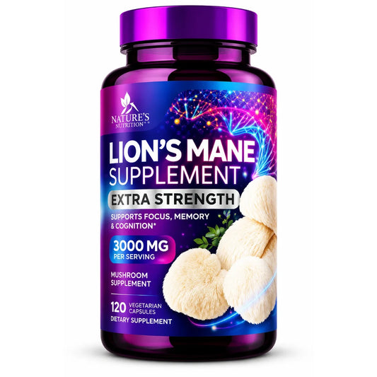 MELENA DE LEON 10.000 MG X 120 CÁPSULAS - NATURE'S NUTRITION