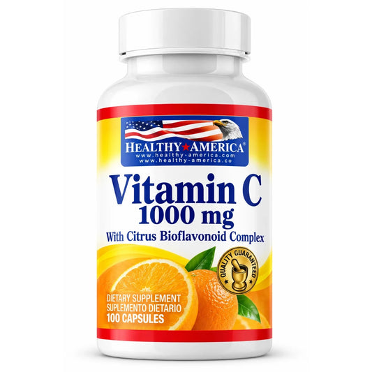 VITAMINA C 1000 MG W/CIT BIOF 100C - HEALTHY AMERICA