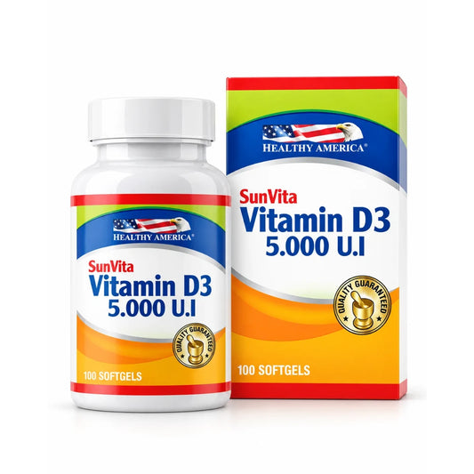 VITAMINA D3 2000IU 100 SOFTGELS - HEALTHY AMERICA