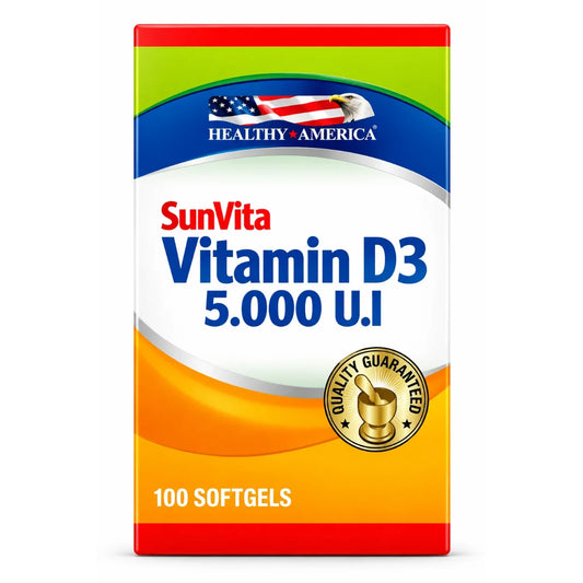 VITAMINA D3 5000 U.I - HEALTHY AMERICA