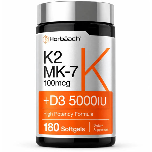 VITAMINA D3 + K2 X 180 CÁPSULAS GEL - HORBAACH