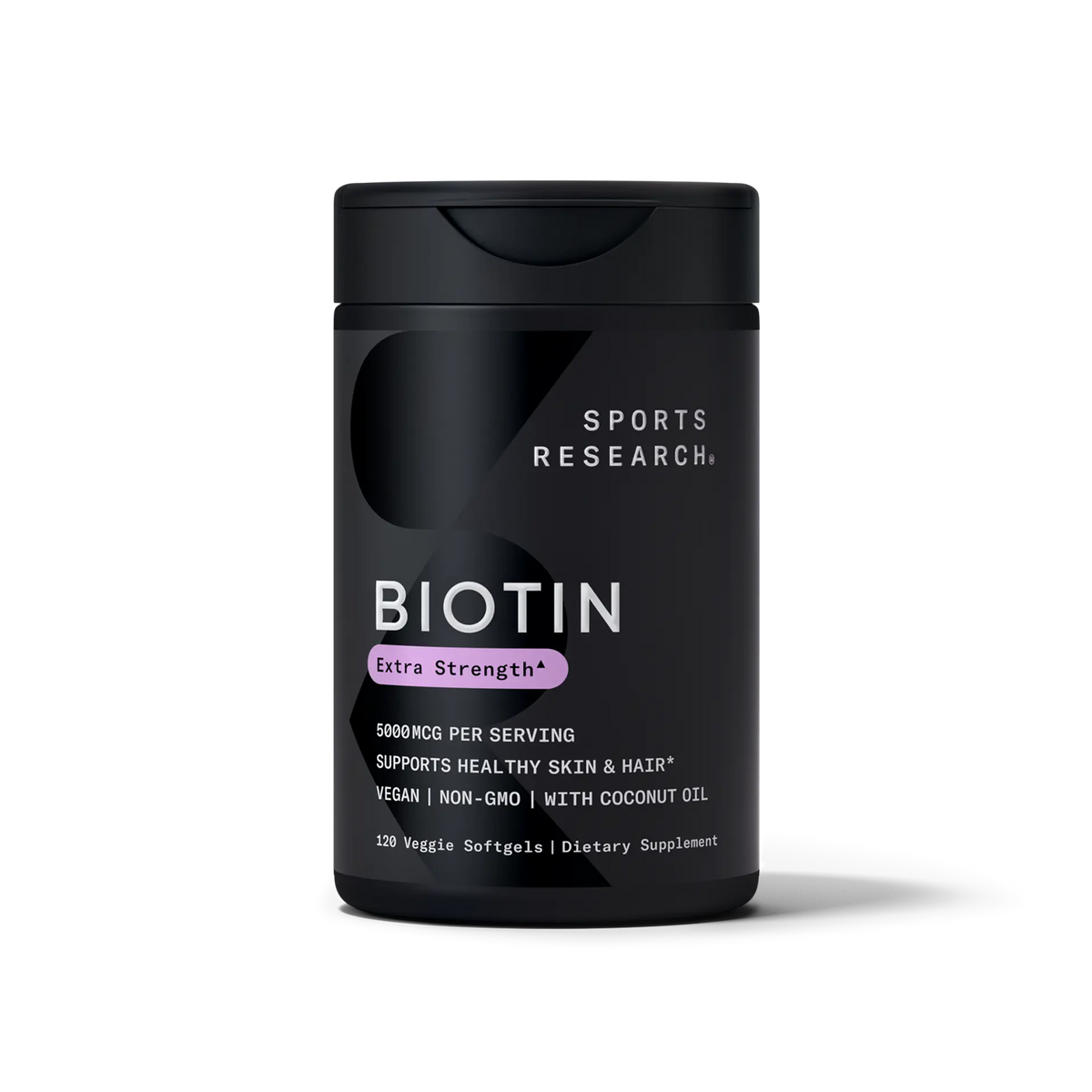 BIOTIN EXTRA STRENGTH 5000 MCG 120 SOFTGELS SPORTS RESEARCH