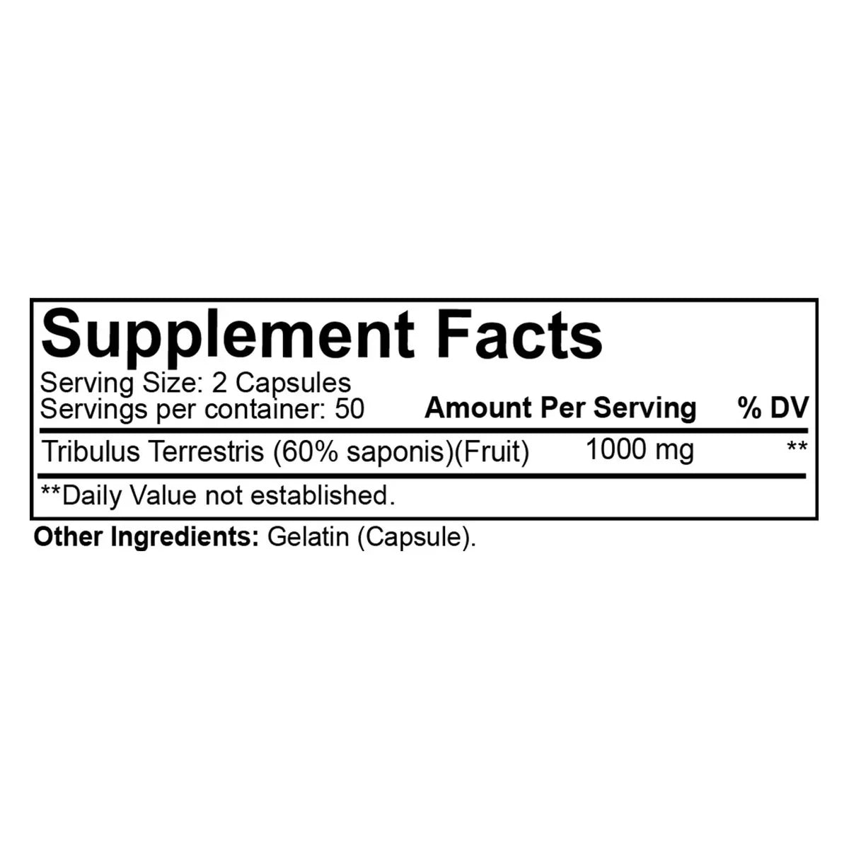 TRIBULUS 100 CÁPSULAS 1000 MG - NUTRAKEY