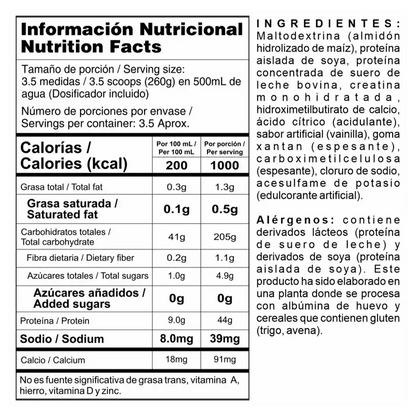 CREATINE POWER VAINILLA 908G