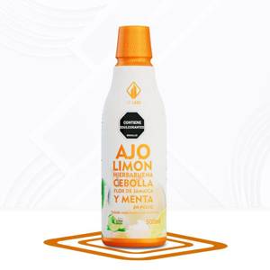 AJO+LIMON+HIERBABUENA+CEBOLLA+FLOR DE JAMAICA+MENTA 500 ML