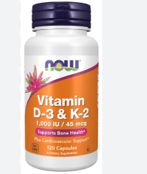 VITAMINA D3 Y VITAMINA K2, 120 CçPSULAS VEGETALES