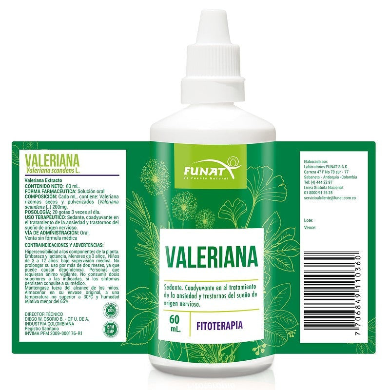 Valeriana Extracto x 60ml