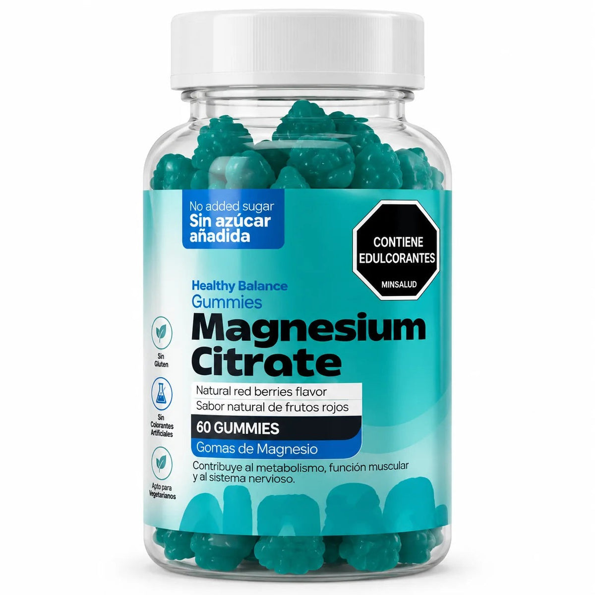 CITRATO DE MAGNESIO X 60 GOMITAS - HEALTHY AMERICA