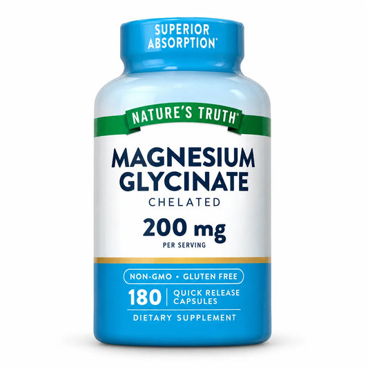 GLICINATO DE MAGNESIO 200 MG QUELADO X 180 CÁPSULAS NT - NATURE'S TRUTH