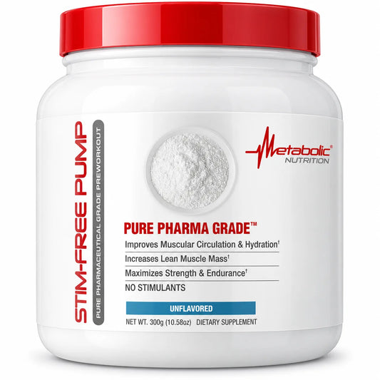 STIM FREE PRE-WORKOUT 300 GR 30 SERV METABOLIC