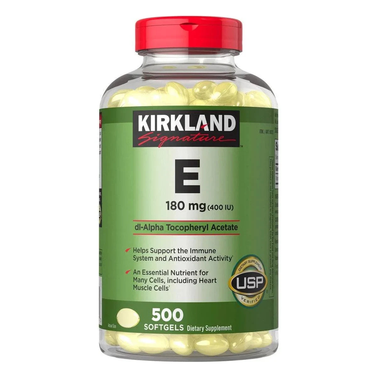 Vitamina e 400 UI 500 Cápsulas Blandas Kirkland Signature