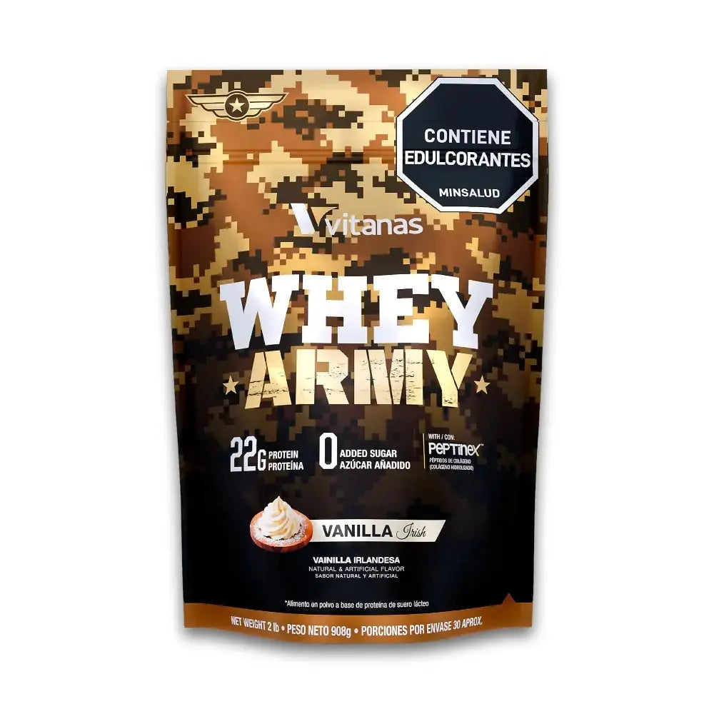 WHEY ARMY VAINILLA 2 LBS VITANAS