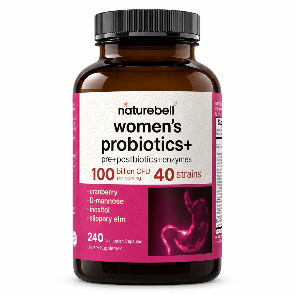 WOMEN’S PROBIOTIC + 100 BILLION 240 CAPSULES NATUREBELL
