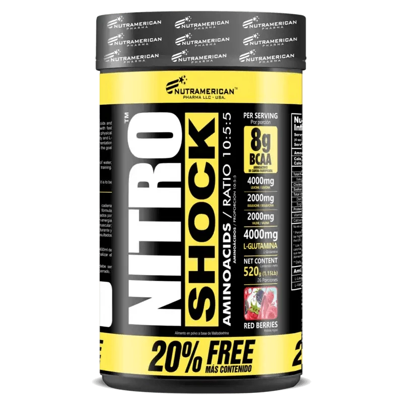 Nitro Shock Frutos Rojos 520G